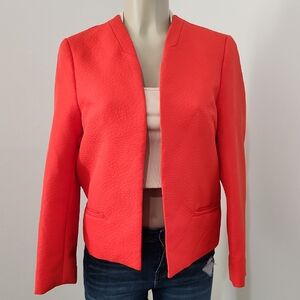 Katherine New York Vibrant Orange Women's Blazer Long Sleeves Saze 12